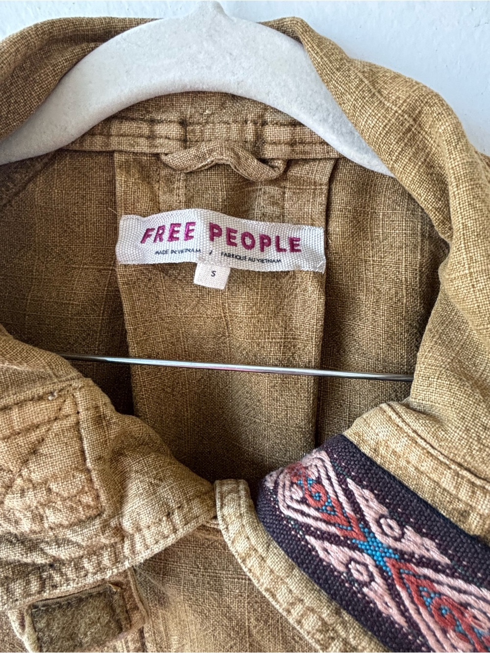 Free People Utility Jacket in Mustard - Picture 6 of 6